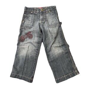 Vintage Old Navy Kids Boys Carpenter Jeans Size 4T Motorcycle Rugged Urban Denim